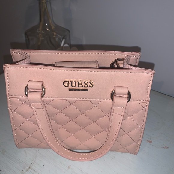 Pink Guess Mini Crossbody Purse - Picture 10 of 14